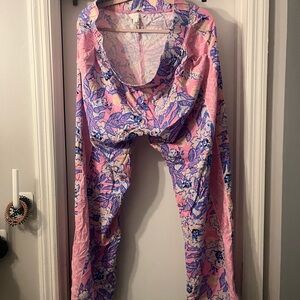 Lilly Pulitzer Pink and Blue Patterned pants